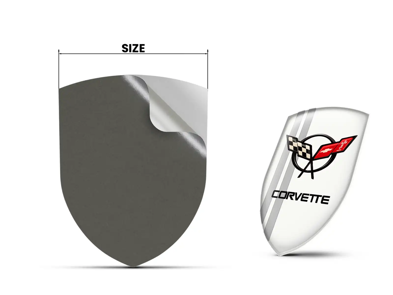 Corvette Emblemi Silicone Auto Resistenti Pregiati Professionali